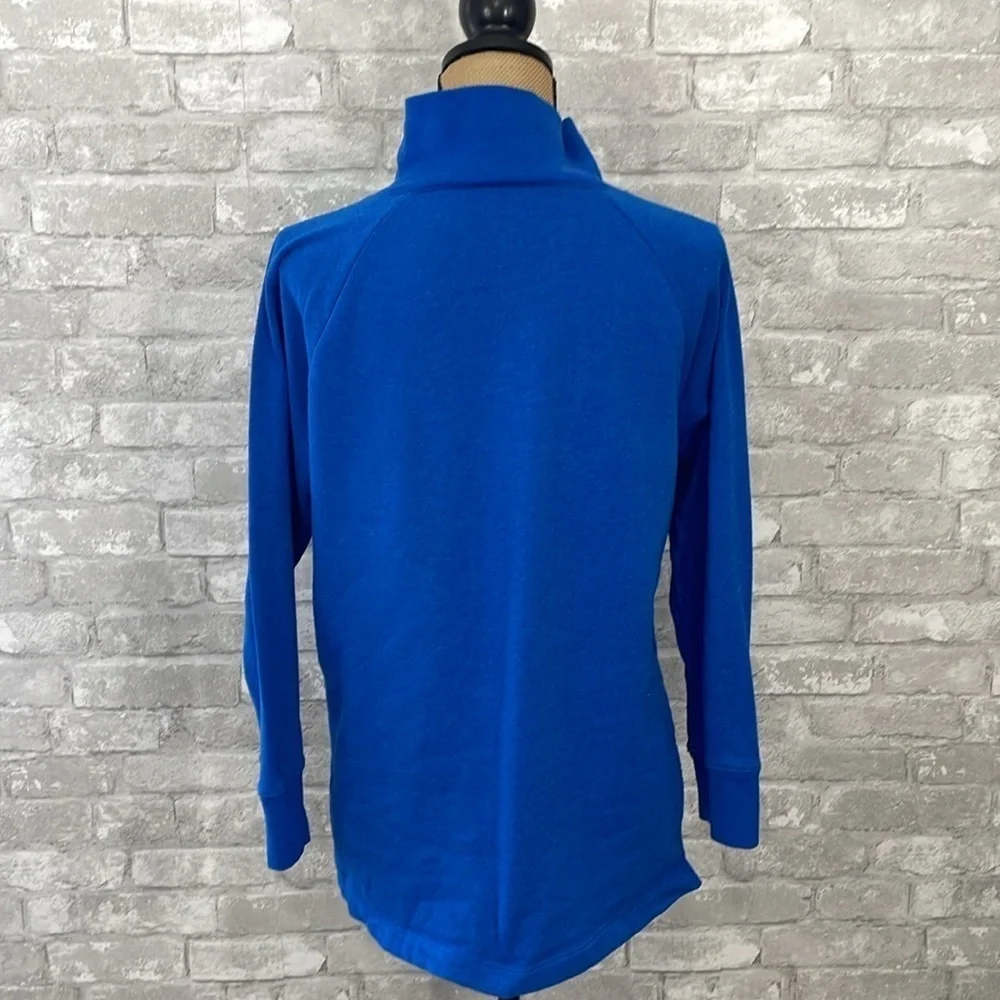 J.Crew Wide Button Collar Fleece Sweatshirt